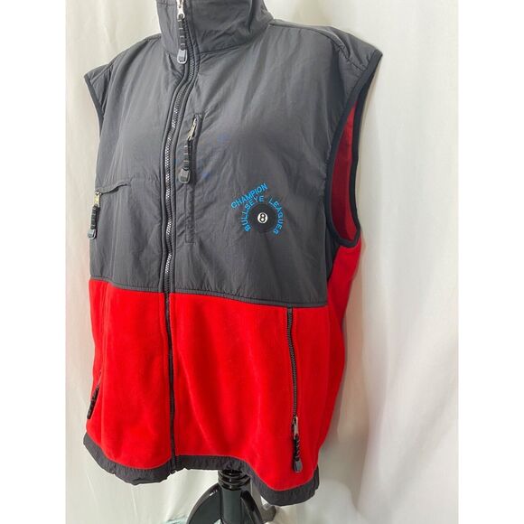 Outer Boundary Men’s Vest Jacket Black and Red Fleece B.S.L. Full Zip Size 3XL - Picture 4 of 14